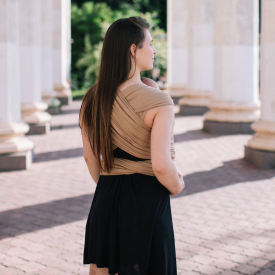 Слинг ЛавТай Love & Carry Organic LC430, Миндаль, латте