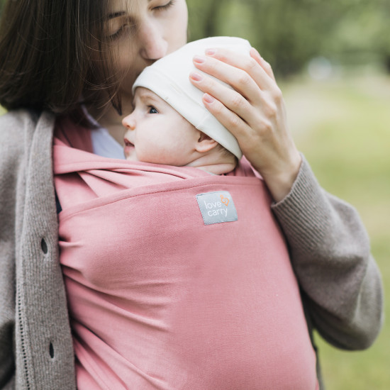 Слинг ЛавТай Love & Carry Organic LC432, Роза, розовый дым
