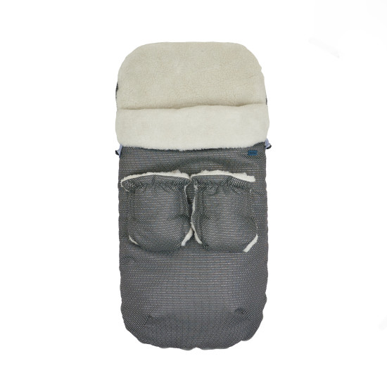 Конверт прогулочный Twins Silver с перчатками 9012-SNA-21 + 10 silver grey, серый