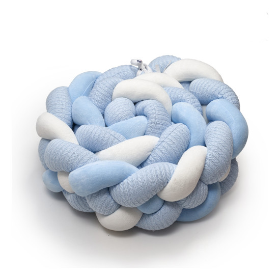 Bumper - pigtail Twins 4-strand 240 cm Pastel light blue