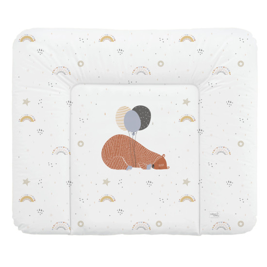 Пеленальный матрас Cebababy 85x72 Retro Autumn W-134-000-638, Big Bear, белый