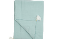 Twins muslin plaid 120x90 warmed 1610-PМУ-14, mint, menthol