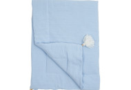 Twins muslin plaid 120x90 warmed 1610-PМУ-04, blue