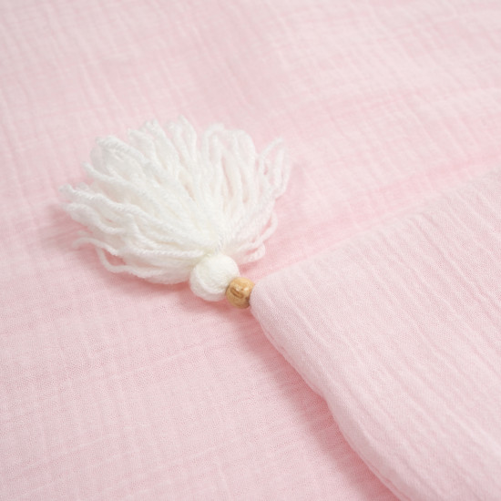 Twins muslin plaid 120x90 warmed 1610-PМУ-08, pink