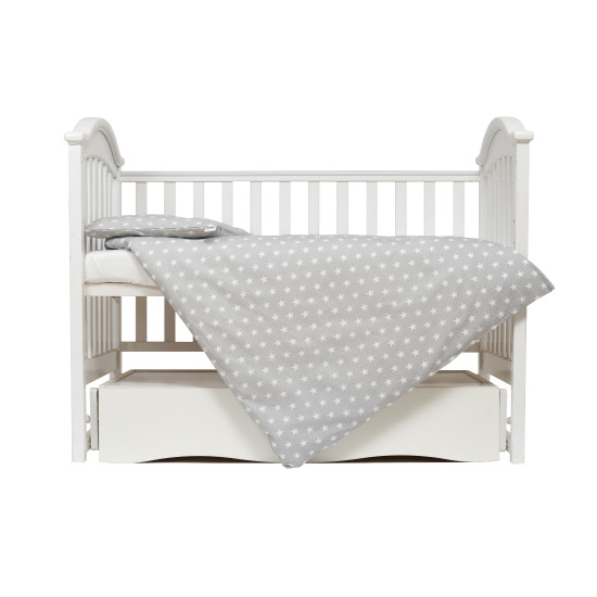 Змінна постіль 3 ел Twins Premium Starlet 3028-P-020, Starlet grey, сірий