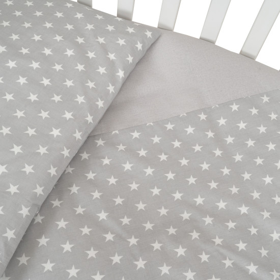 Змінна постіль 3 ел Twins Premium Starlet 3028-P-020, Starlet grey, сірий