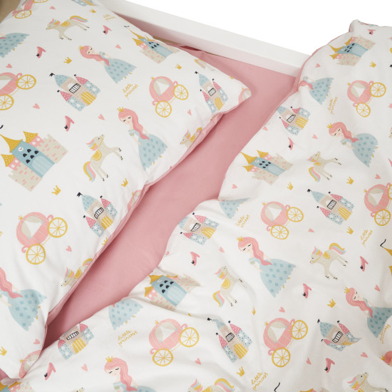 Bed 4 EL Twins Princess one and a half, powder