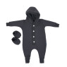 Romper Twins knitted insulated 62r, graphite
