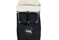 Конверт прогулочный Twins Silver с перчатками 9012-SNA-13, black, черный