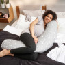 Подушка для вагітних Ceba Physio Multi джерсі W-741-700-635, Milky Way, сірий