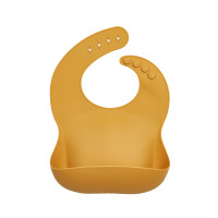 Нагрудник силиконовый Twins Bib TB-03-110, mango, желтый