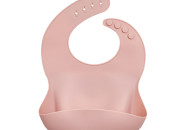 Нагрудник силиконовый Twins Bib TB-03-08, rose, розовый