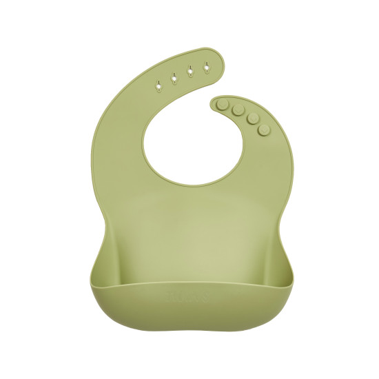 Bib silicone Twins TB-03-06, olive