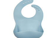 Bib silicone Twins TB-03-04, dusty blue, blue