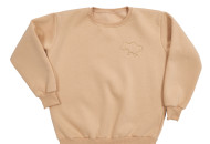 Свитшот Twins утепленный с вышивкой, beige, бежевый, M
