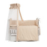 Постельный комплект 8 эл. Twins Standard New 4050-CN-02Г, Горошки бежевые, бежевый
