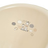 Children's bathtub Maltex Zebra 100 cm with drain and anti-slip mat beige