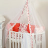 Постельный комплект 8 эл Twins Dolce Птички 4064-DB-405, coral, коралловый