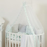 Постельный комплект 8 эл Twins Dolce Птички 4064-DB-406, mint, м 