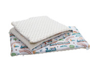 Бампер Twins Premium Minky  2030-TM-202Р, ecru/print, принт