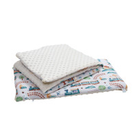 Бампер Twins Premium Minky  2030-TM-202Р, ecru/print, принт