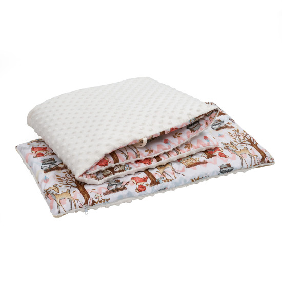 Бампер Twins Premium Minky  2030-TM-202Р, ecru/print, принт