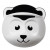 Корзина для игрушек Maltex Panda белый/черный
