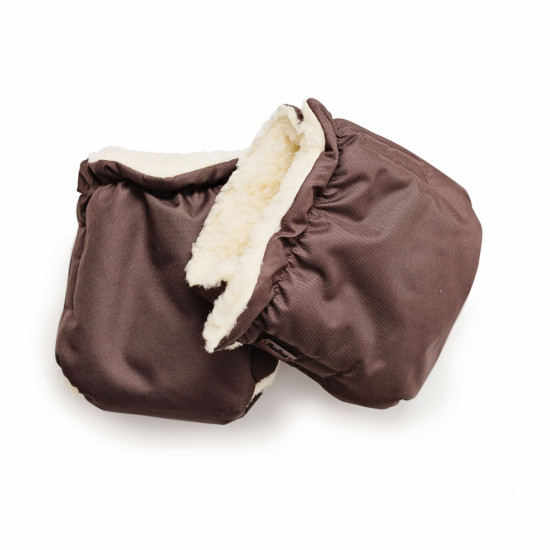 Перчатки Twins Snow меховые 80-192-07, chocolate, коричневый