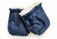 Перчатки Twins Snow меховые 80-192-09, dark blue, синий