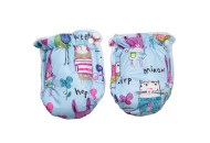 Mittens Twins Voyage Animals blue/white