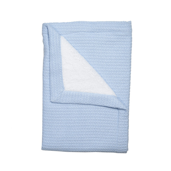 Children's blanket Twins Pastel nude insulated 100x100 light blue