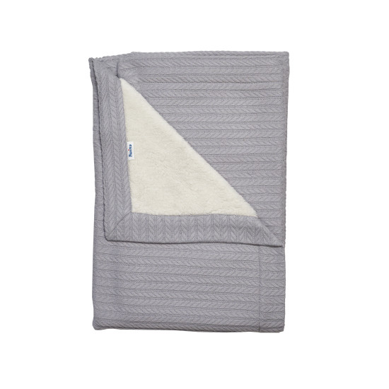 Children's blanket Twins Pastel nude insulated 100x100 light grey