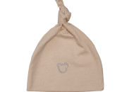 Шапочка Twins трикотаж Мишка 0-3 мес (на узелок) W125-TNВ-02, beige, бежевый