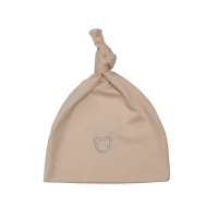 Шапочка Twins трикотаж Мишка 0-3 мес (на узелок) W125-TNВ-02, beige, бежевый