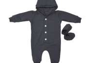 ROMPER TWINS Knitwood 62R 2021-PT-10, GREY, Gray
