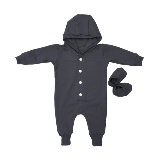 ROMPER TWINS Knitwood 62R 2021-PT-10, GREY, Gray