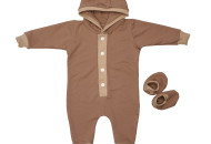 Ромпер Twins трикотажний 62р 2021-PT-07, brown, коричневий