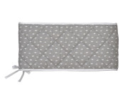 Twins Premium bumper is quilted 240 cm peas 2010-btc240-10, Grey, gray