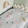 Постельный комплект в детскую кровать 7 эл Twins Fluffy Puffy мятный