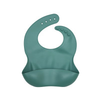 Дитячий слинявчик Twins силіконовий зелений