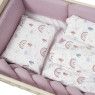 Постельный комплект 6 эл Twins Waffle, lila, фиолетовый