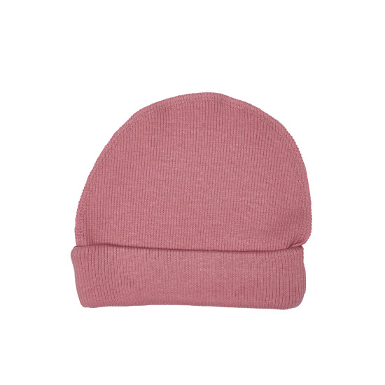 Twins cap for newborns Ego (0-6 months), dirty rose, pink smoke