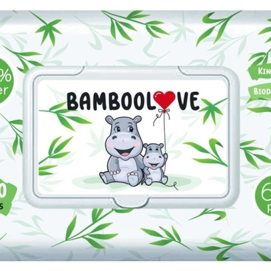 Bamboolove wet wipes with aloe (60 pcs.)