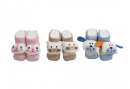 Носки Mini хлопок 0-3 м Animals, mix, мультицвет, 0-3 мес