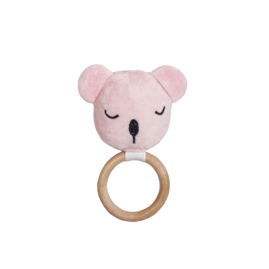 Плюшевая погремушка Bebekevi Koala, pink, розовый