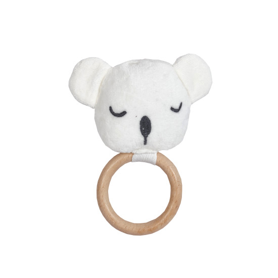 Плюшевая погремушка Bebekevi Koala, ecru, беж светлый