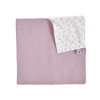 Детский плед Twins Waffle Summer 80x80 пудровый