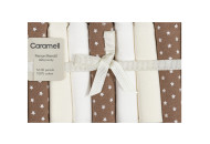 Серветки Caramel 19x19 (7 шт), Kahve, бежевий/графіт