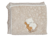 Plaid Bouble Bear 90x80, beige