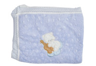 Плед Bouble Мишка 90x80, blue, голубой